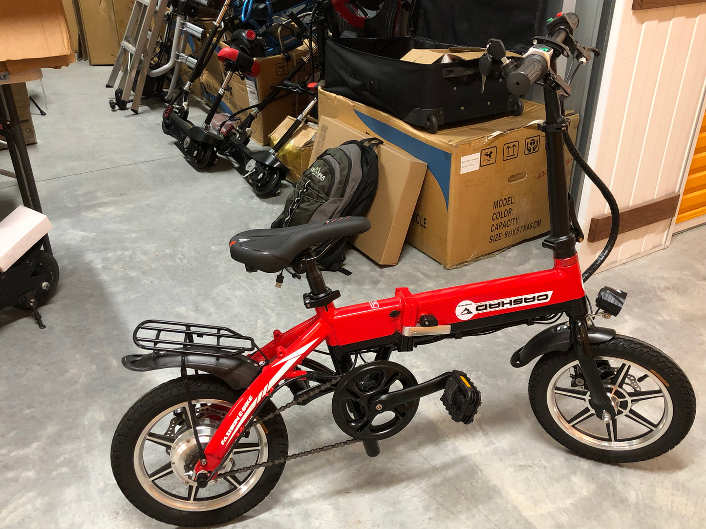14 inches Foldable Ebike with back rack