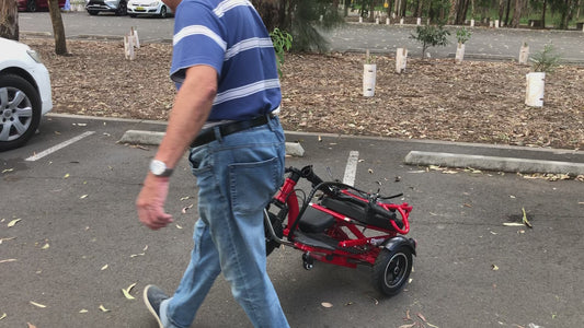 Three Wheels Disabled/ Recreational Electric Light Weight Foldable Scooter 350W motor 48V 10ah Lithium Battery