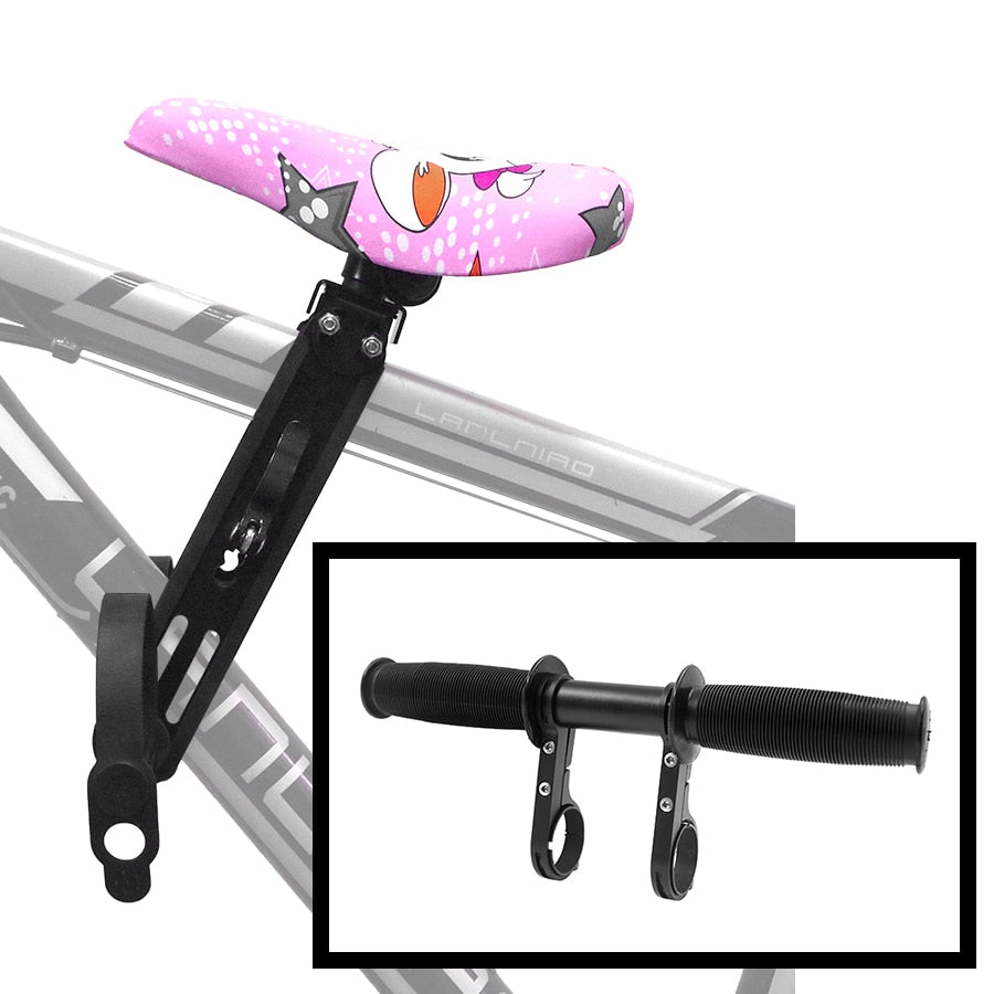 Front Mounted Child mtb Bike Seat for 2 3 4 5 year sold Soft baby seat mountain bicycle frame Quick Release kids saddle parts