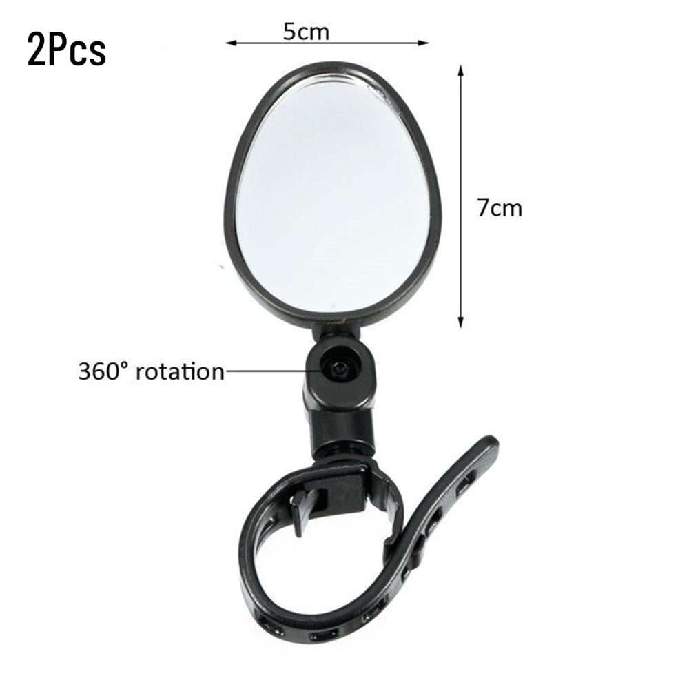 Universal Bicycle Motorcycle Rearview Mirror 360 Rotation Adjustable Round Ellipse Rear View Mirrors For Road Bike Accessories