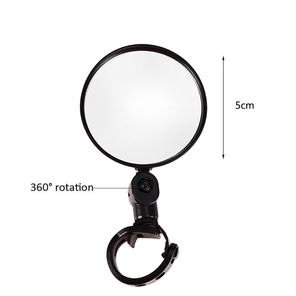 Universal Bicycle Motorcycle Rearview Mirror 360 Rotation Adjustable Round Ellipse Rear View Mirrors For Road Bike Accessories