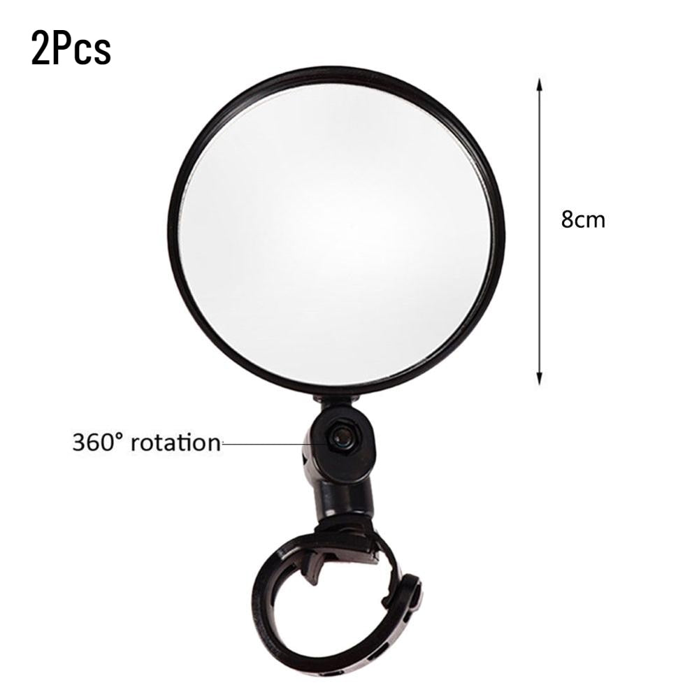 Universal Bicycle Motorcycle Rearview Mirror 360 Rotation Adjustable Round Ellipse Rear View Mirrors For Road Bike Accessories