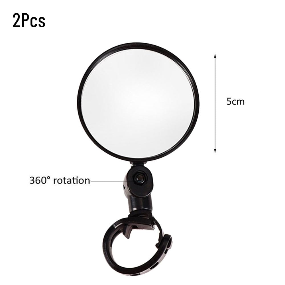Universal Bicycle Motorcycle Rearview Mirror 360 Rotation Adjustable Round Ellipse Rear View Mirrors For Road Bike Accessories