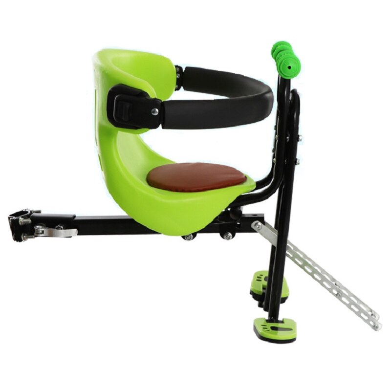 IMBABY Bicycle Baby Seat for Kids Child Safety Seat Carrier Front Seat Saddle Cushion with Back Rest Foot Pedals Bike Child Seat