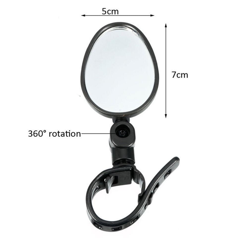 Universal Bicycle Motorcycle Rearview Mirror 360 Rotation Adjustable Round Ellipse Rear View Mirrors For Road Bike Accessories